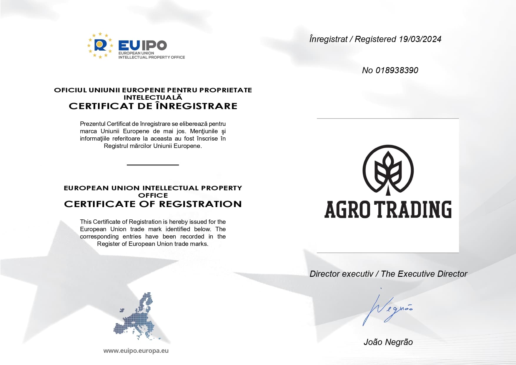 EUIPO Certificate