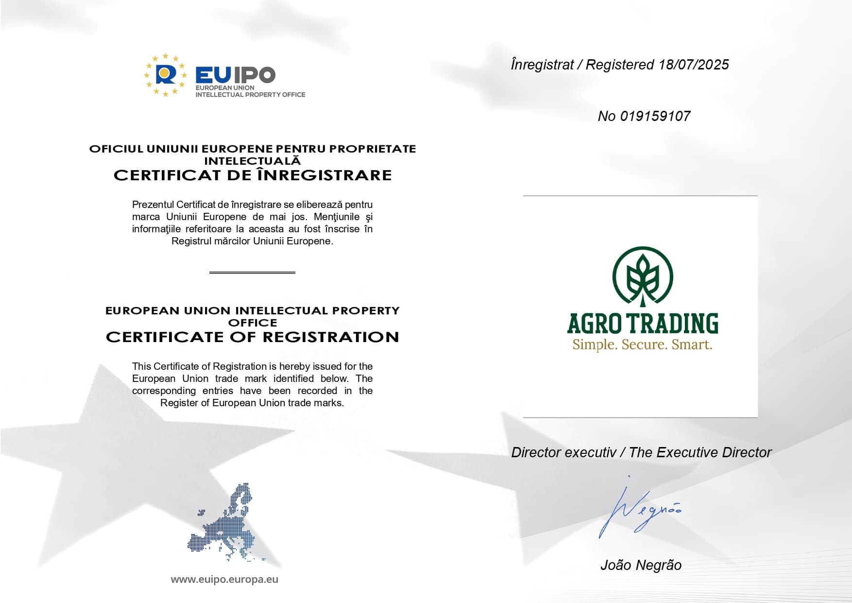 EUIPO Certificate