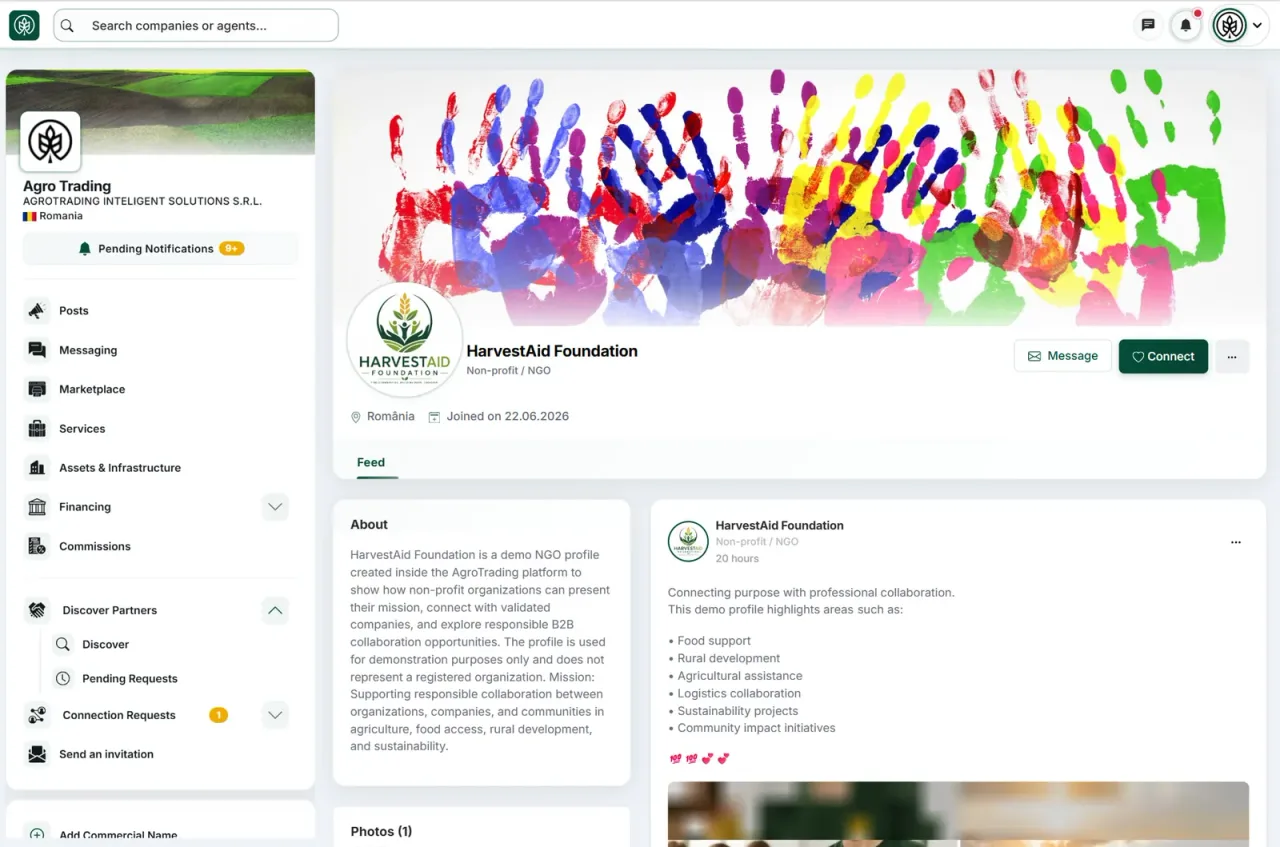 ONG e organizzazioni con ruoli sociali o economici